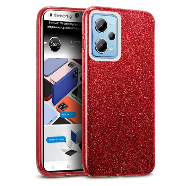 Θήκη Hybrid Strass Red Poco X5 Pro 5G