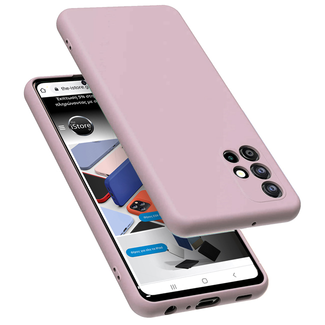 Rubber Silk Case Lavender Samsung Galaxy A71