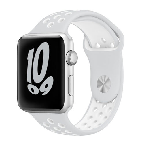 Orso Pearl Grey/White Sport Silicone Λουράκι Apple Watch 42/44/45/49mm