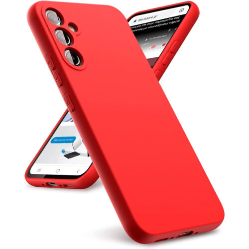 Θήκη Rubber Silk Red Samsung Galaxy A15