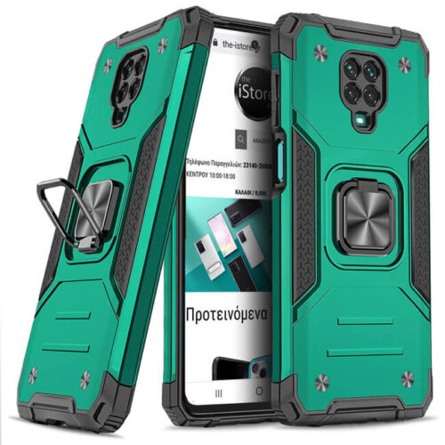 Θήκη Orso Armor Ringstand Green Xiaomi Redmi Note 9s / Note 9 Pro / Note 9 Pro Max