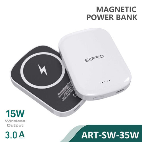 Siipro Mini Magnetic MagSafe PowerBank 5000mAh White 20W (SW-35W)