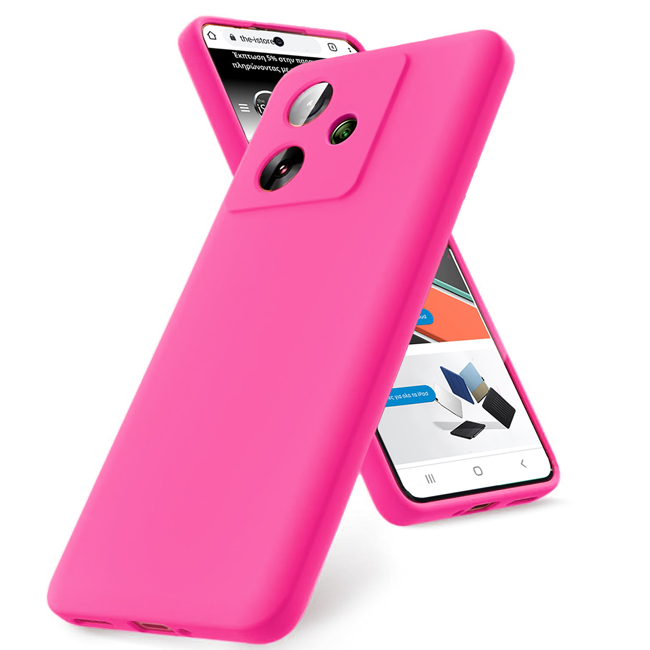 Θήκη Rubber Silk Hot Pink Xiaomi Redmi 13