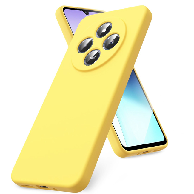 Θήκη Rubber Silk Yellow Xiaomi Redmi 14C