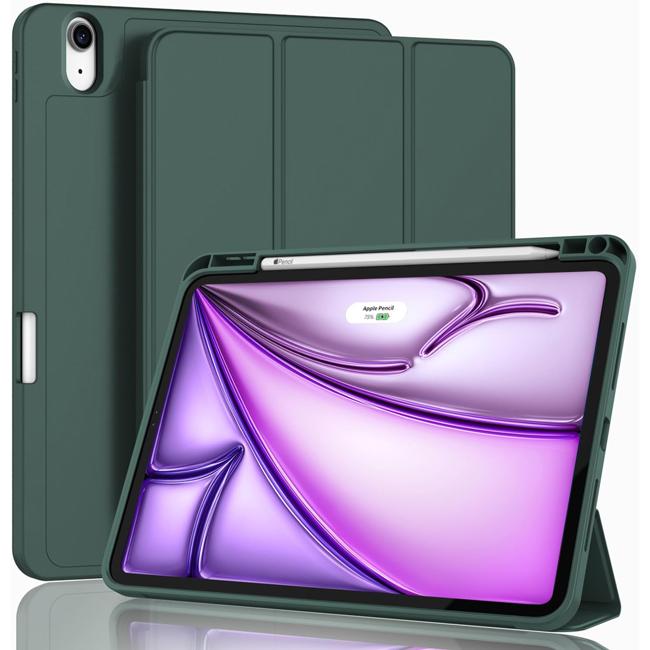 Θήκη Soft TPU Flexible Pencil Holder Green iPad Air 13 2024