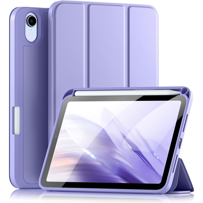 Θήκη Soft TPU Flexible Pencil Holder Violet iPad Mini 6/7