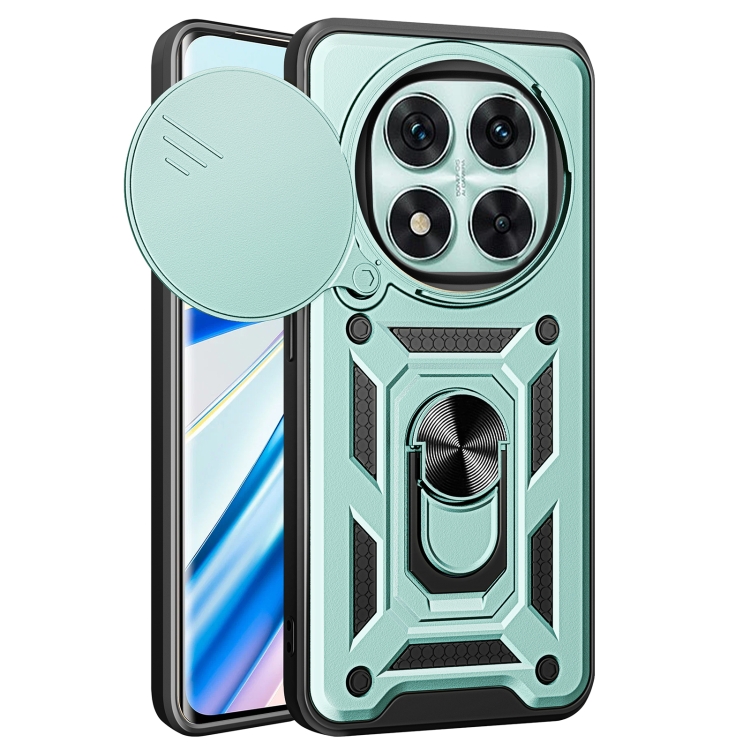 Θήκη Combo Kickstand Slide Camera Green Poco X7 5G